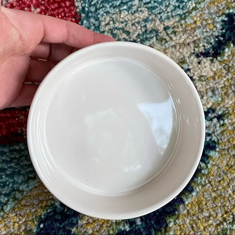 Rae Dunn SLURP Pet Bowl Small Ceramic Dog Cat Food Water Dish